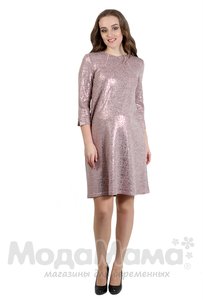 мм549-Платье для беременных и кормящих, Пыльная роза