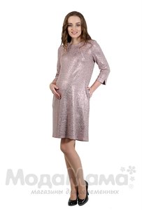 мм549-Платье для беременных и кормящих, Пыльная роза