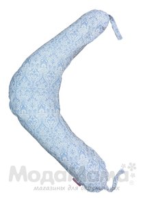 мм001-13-Подушка для беременных (Голуб. ажур), Голуб/ажур