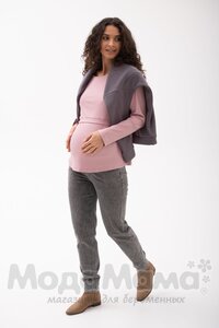 мм112-636304-Лонгслив для беременных и кормящих, Пудра