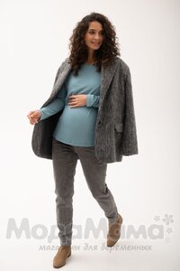 мм112-636304-Лонгслив для беременных и кормящих, Мята