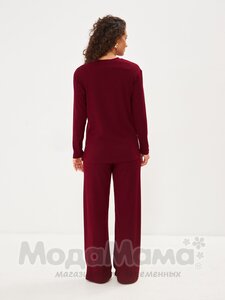 мм910-816108-Костюм для беременных (джемпер+брюки), Бордовый