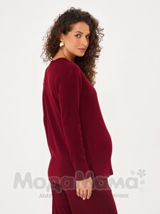 мм910-816108-Костюм для беременных (джемпер+брюки), Бордовый