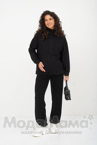 мм608-506209-Джемпер для беременных и кормящих, Черный