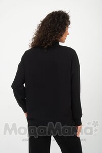 мм608-506209-Джемпер для беременных и кормящих, Черный
