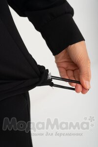 мм608-506209-Джемпер для беременных и кормящих, Черный