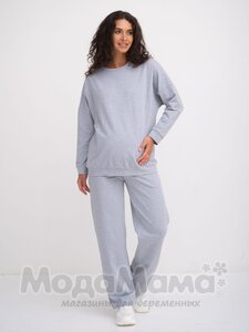 мм922-816209-Костюм для беременных и кормящих, Серый меланж
