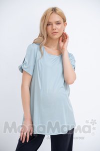 Блузка для беременных и кормящих, Голубой
