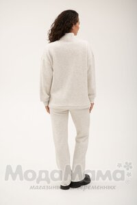 мм918-852117-Костюм для беременных утепл(еврофлис), Св.серый/меланж