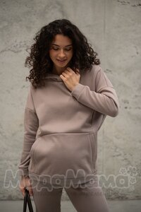 мм904/1-813517-Костюм для беременных (еврофлис), Холодный бежевый