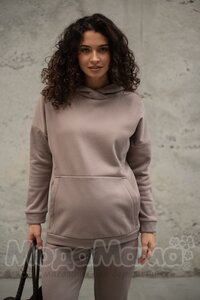 мм904/1-813517-Костюм для беременных (еврофлис), Холодный бежевый