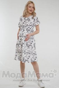 мм529-101258-Платье, Бело/син
