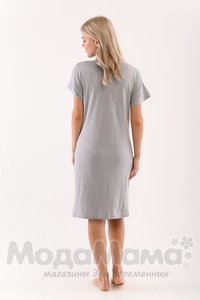мм107-100401-Платье для беременных и кормящих, Серый