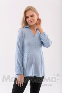 мм331-601368-Блузка для беременных и кормящих, Голубой