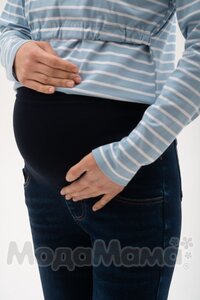 522-дм-Джинсы утепленные (байка), Т.синий