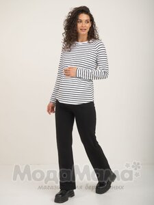 мм817-202106-Брюки (трёхнитка), Черный