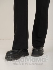 мм817-202106-Брюки (трёхнитка), Черный