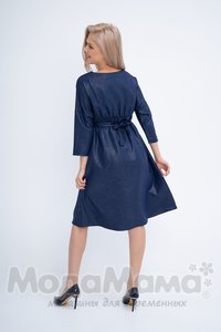 мм529-101367-Платье для беременных и кормящих, Т.синий