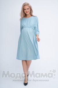 мм529-101371-Платье для беременных и кормящих, Голубой