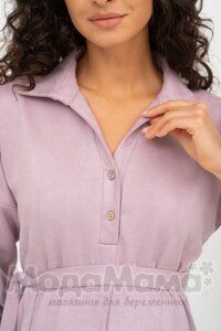 мм541-101878-Платье-рубашка для беременных, Орхидея