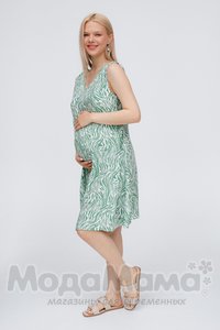 мм538-116251-Сарафан для беременных, Зелен/принт