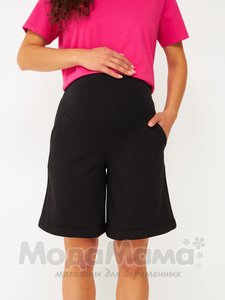 мм914/1-232109-Шорты (двухнитка), Черный