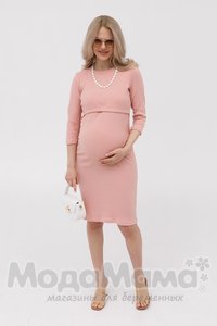 мм103-100108-Платье для беременных и кормящих, Пудра