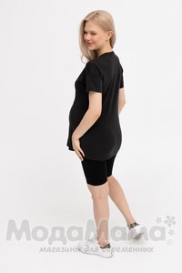 мм114-016202-Футболка для беременных и кормящих, Графит