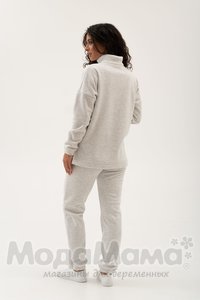 мм913-856117-Костюм для беременных утеплёный(флис), Св.серый/меланж