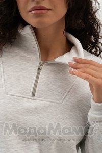 мм913-856117-Костюм для беременных утеплёный(флис), Св.серый/меланж