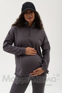 мм913-856117-Костюм для беременных утеплёный(флис), Серый