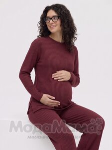 мм910-816134-Костюм для беременных (лапша), Бордовый