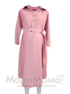 Платье-рубашка для беременных, Пудра