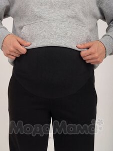 мм824-202109-Брюки (двухнитка), Черный