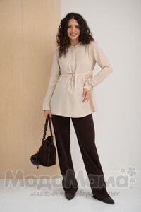 Блузка для беременных и кормящих, Бежевый