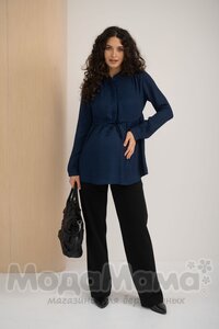 Блузка для беременных и кормящих, Т.синий