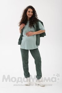мм913-856109-Костюм для беременных (двухнитка), Фисташка/варенка