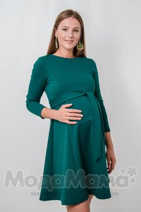 мм508-101166-Платье для кормления, Т.зеленый