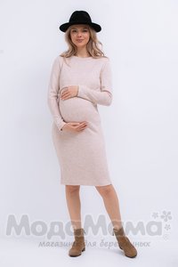 мм103-101112-Платье для беременных и кормящих, Пудра