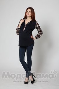 msTZ1637-фл-Джинсы, Т.синий
