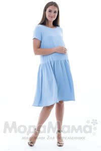 мм532-101257-Платье для беременных, Голубой