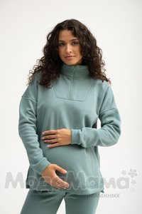 мм913-856117-Костюм для беременных утеплёный(флис), Малахитовый