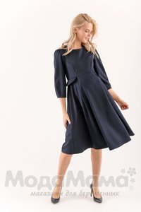 мм536-101364-Платье для беременных и кормящих, Т.синий