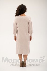 мм547-106113/1-Платье для беременных (3/4 рукав), Крем/меланж
