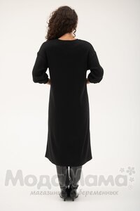 мм547-106113/1-Платье для беременных (3/4 рукав), Черный