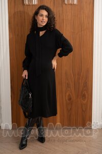 мм547-106113/1-Платье для беременных (3/4 рукав), Черный
