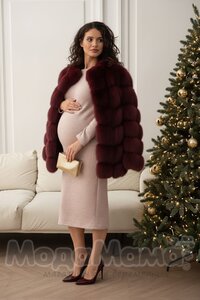 Платье для беременных, Пудра/металлик