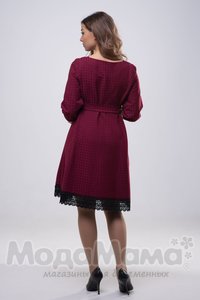 мм509-101464-Платье для кормления, Бордовый