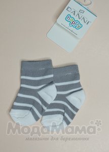 Носочки для новорожденных, Серый/полос