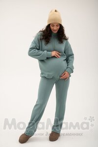 мм918-852117-Костюм для беременных утепл(еврофлис), Малахитовый